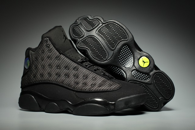 Women Jordan Shoes 13 SuperA Black Cat - Click Image to Close